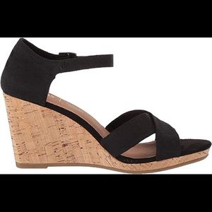 TOMS Clarissa cork wedge sandal